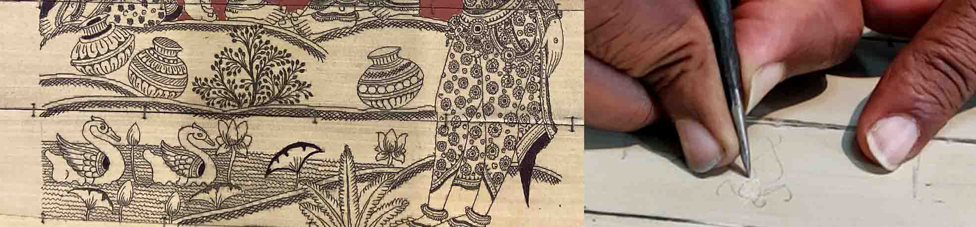 Patachitra Painting or Patachitra art from Odisha, P