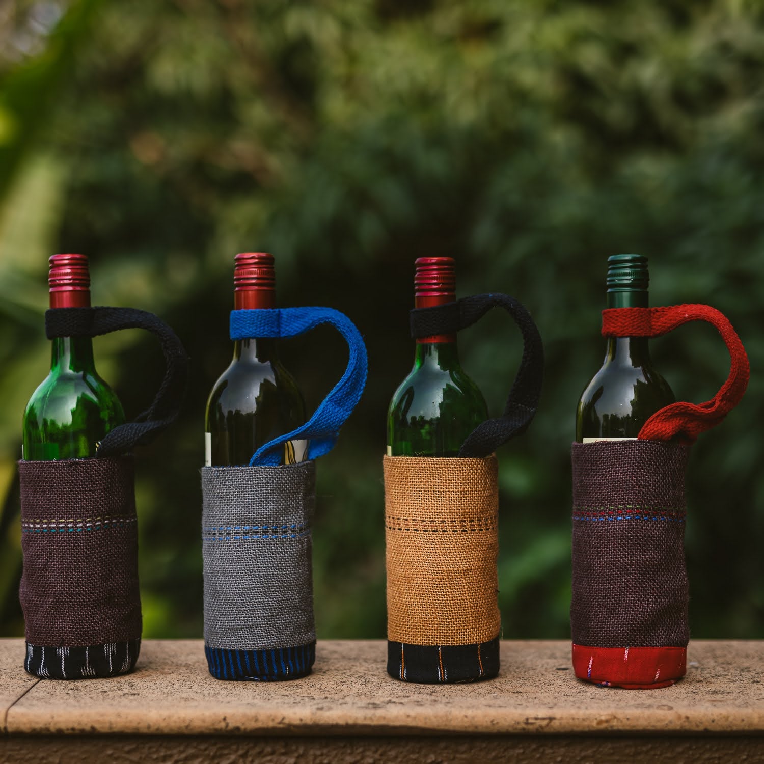 Unique Bottle Gifter & Carrier, Organic Handmade with Handle