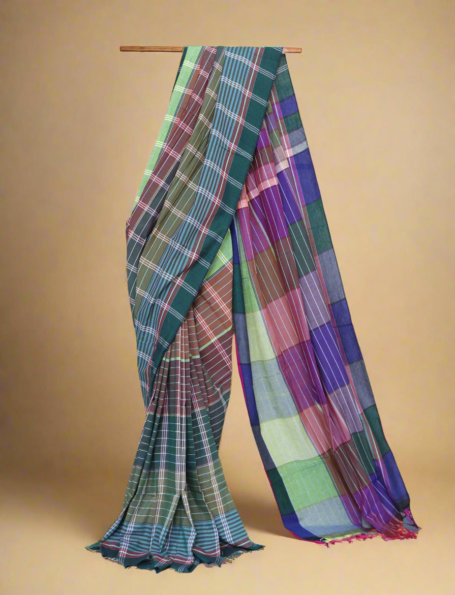 Handloom Cotton Saree – Crafted in Bengal