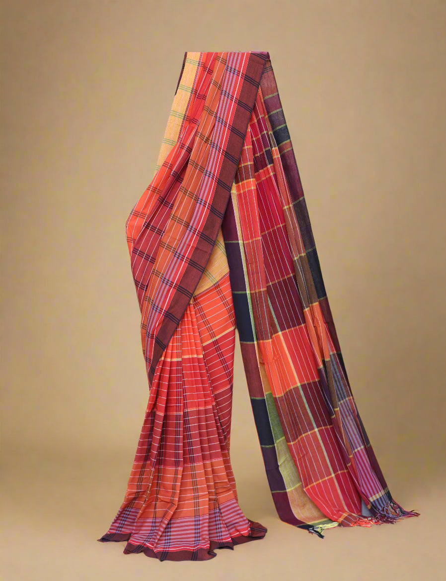 Handloom Cotton Saree – Crafted in Bengal