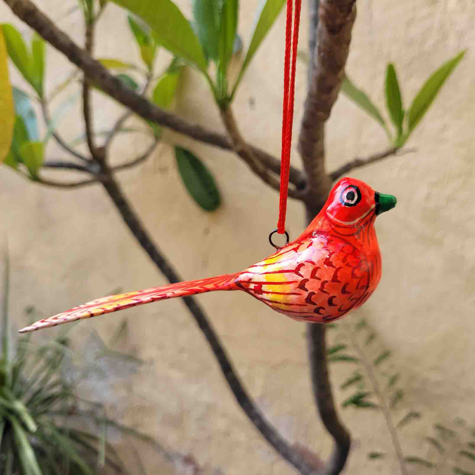 Patachitra Papier Mache Colourful Birds 5"