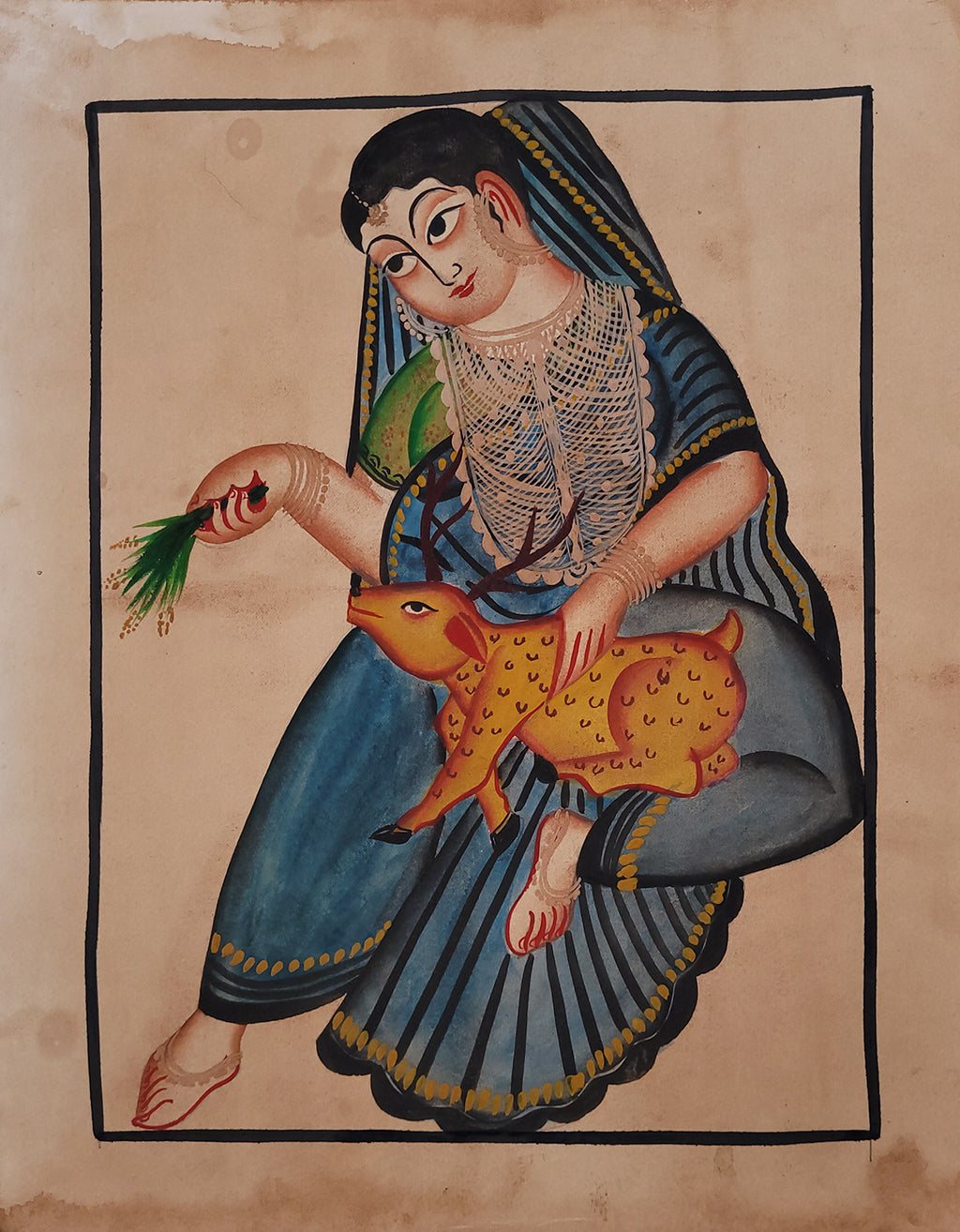 KalighatPainting _by BapiChitrakar