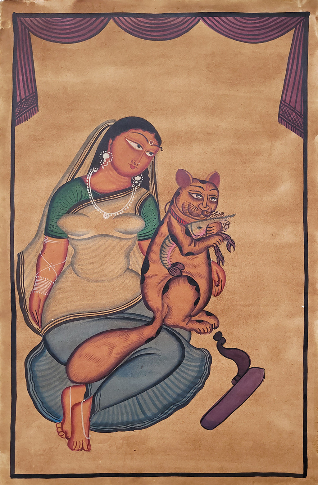 KalighatPainting _by BapiChitrakar
