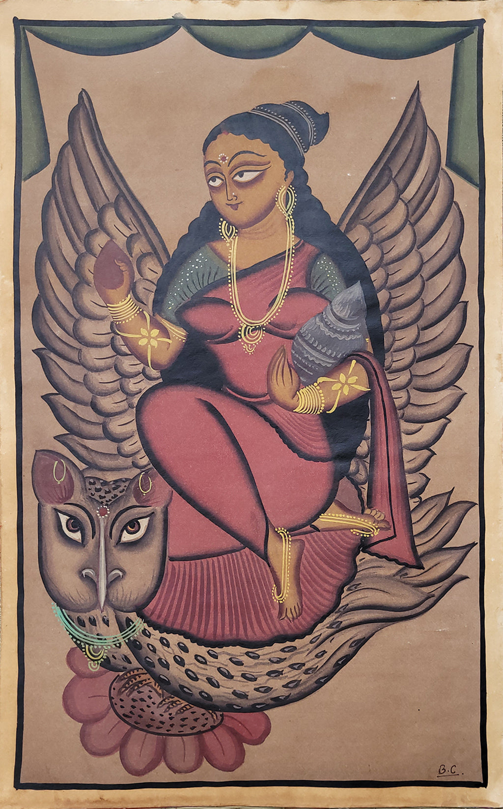 KalighatPainting _by BapiChitrakar