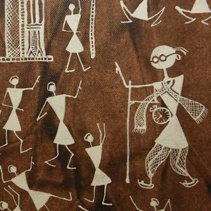 Exclusive Warli Painting – Mahatma Gandhi’s Life by Anil Vangad