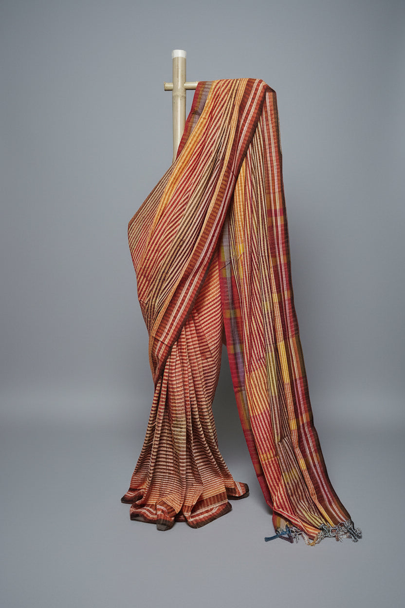Handloom cotton saree from west Bengal