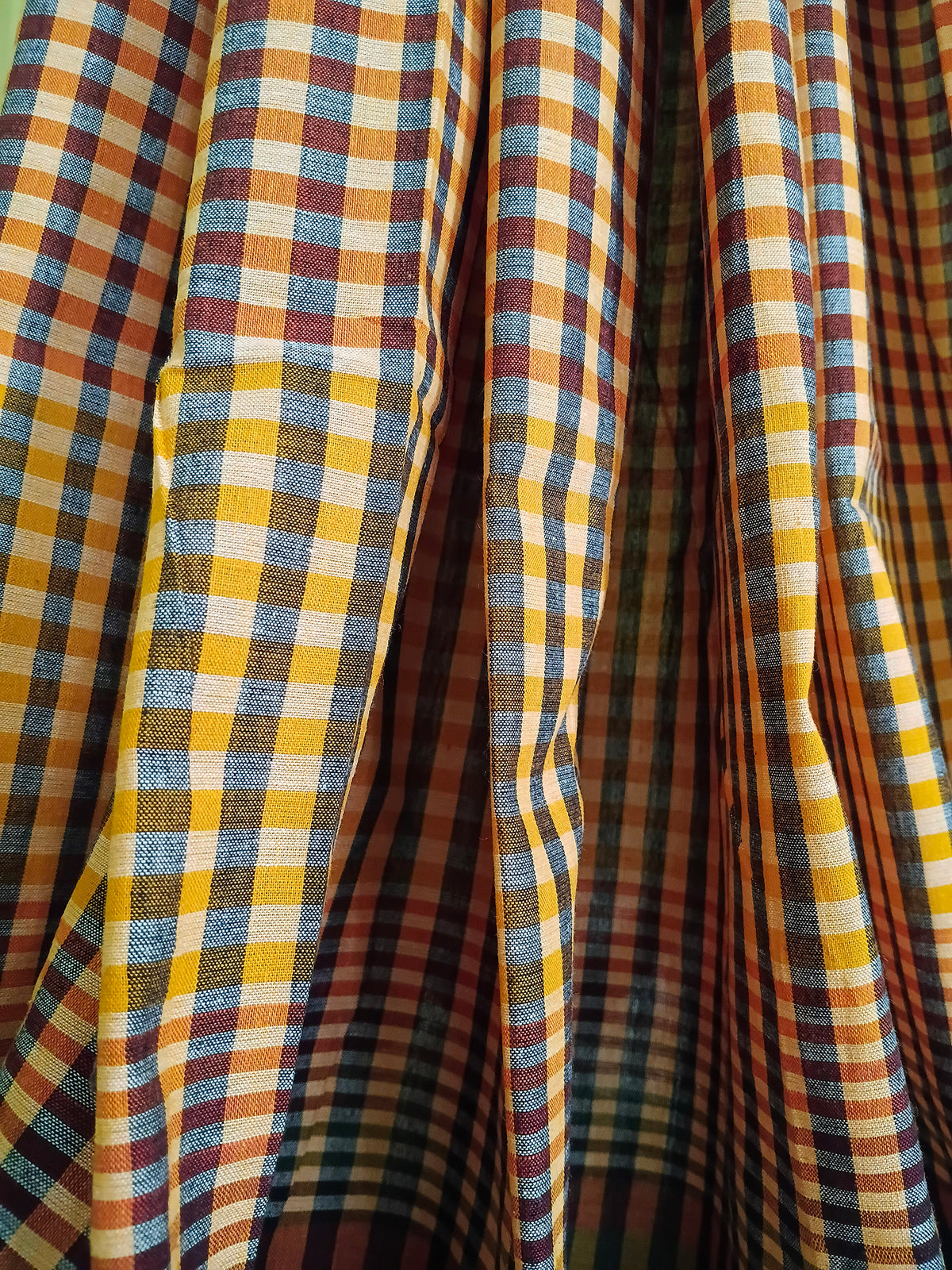 Multicolour Checked Handloom Gamchha Saree