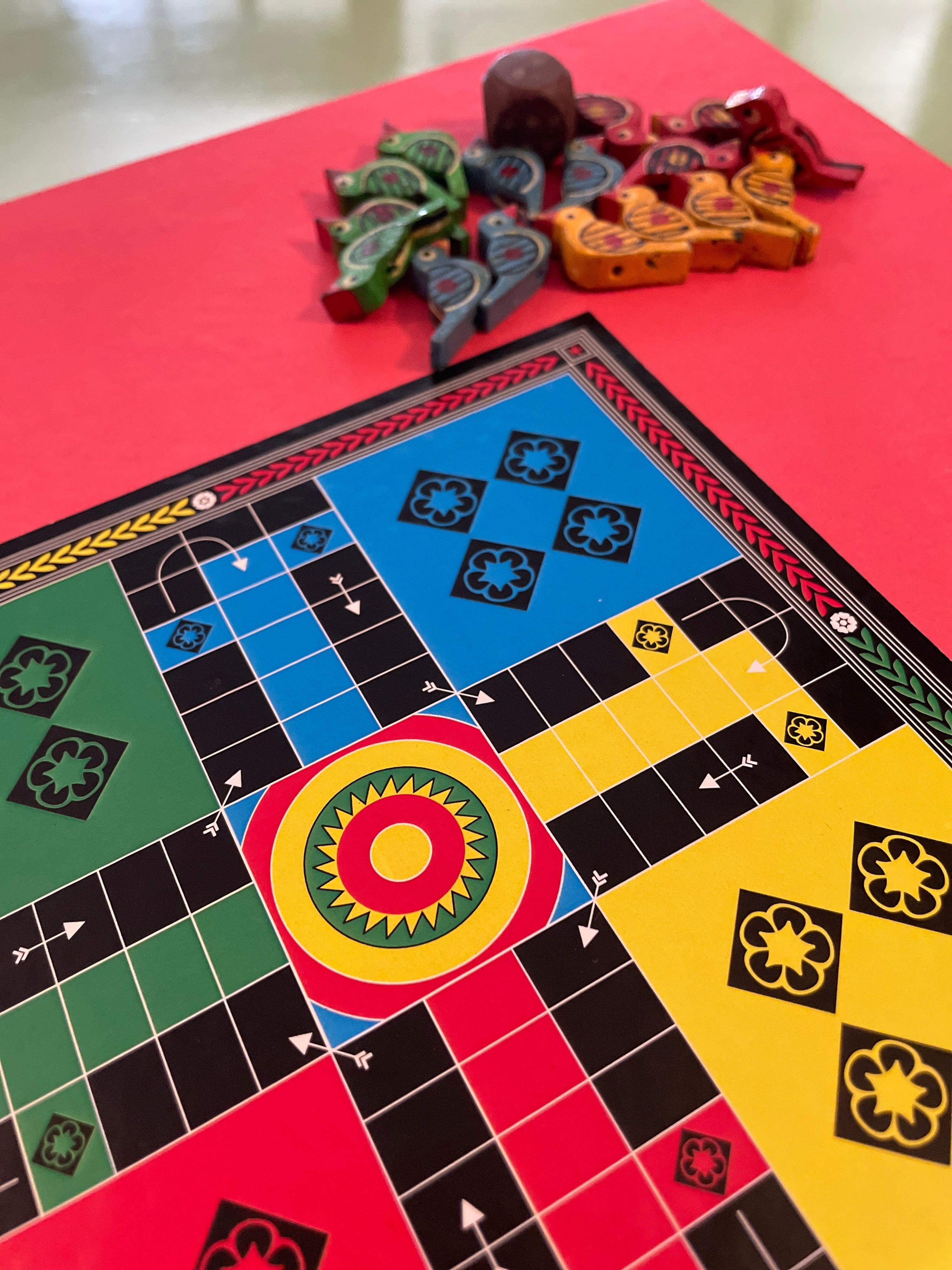Handcrafted Wooden Ludo Game