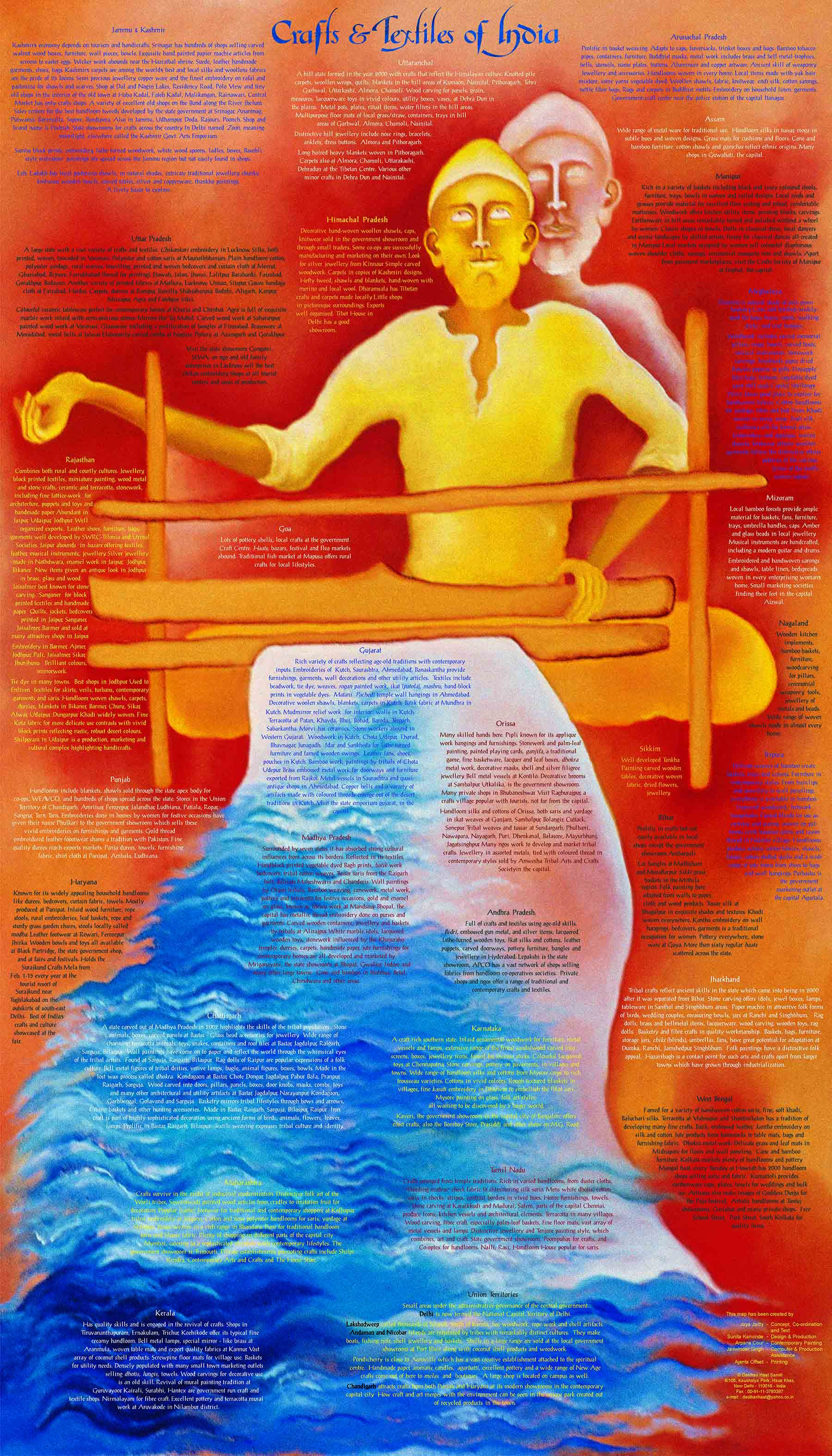 Dastkari Haat Samiti Complete Set of 22 Crafts & Textile Maps