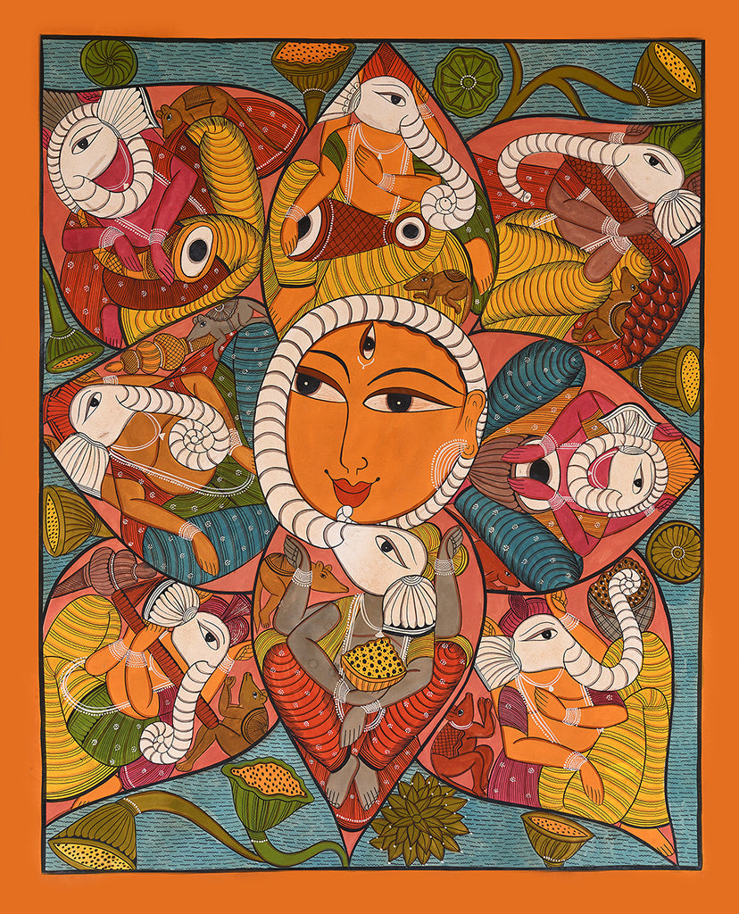 KalighatPainting _by RadhaChitrakar