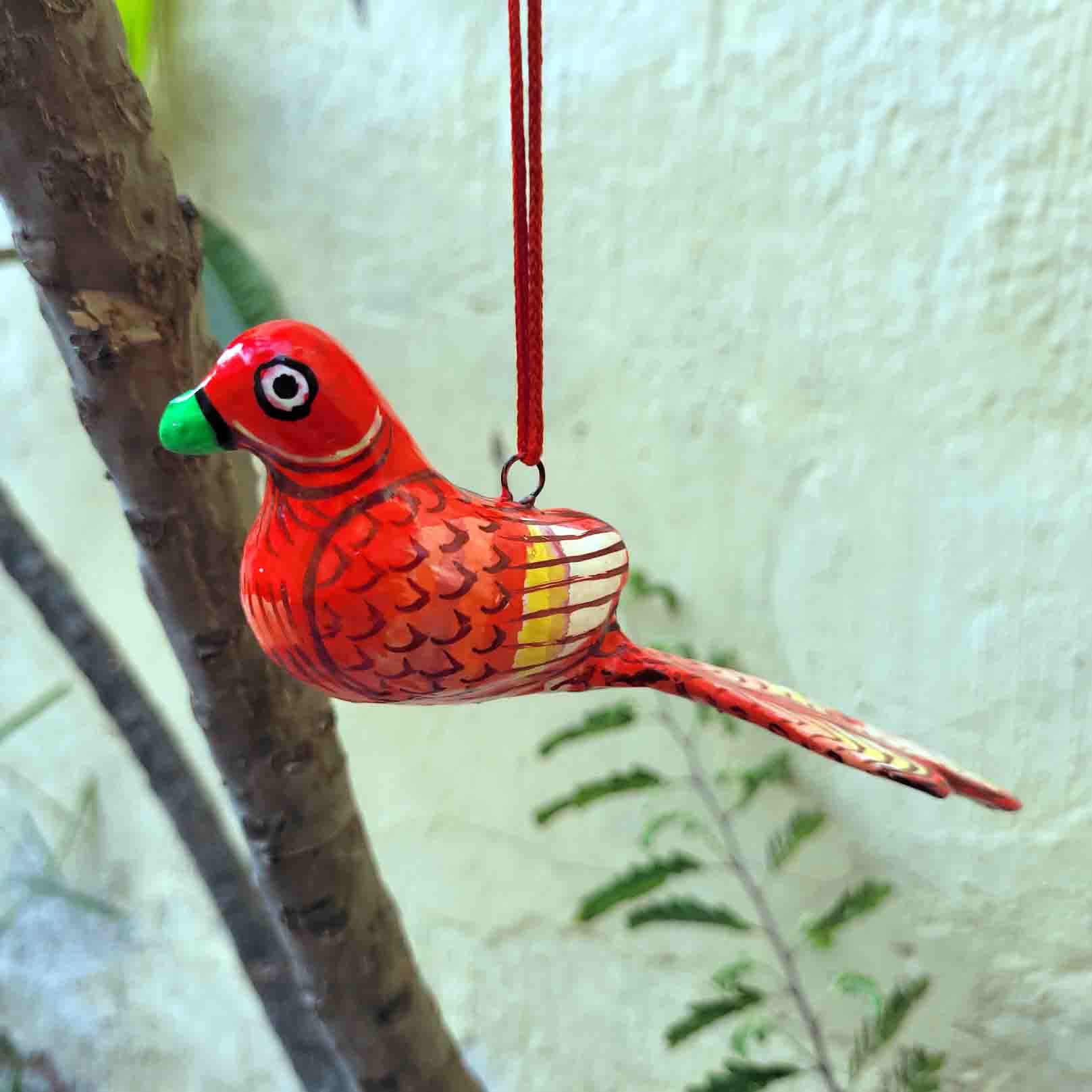 Patachitra Papier Mache Colourful Birds 5"