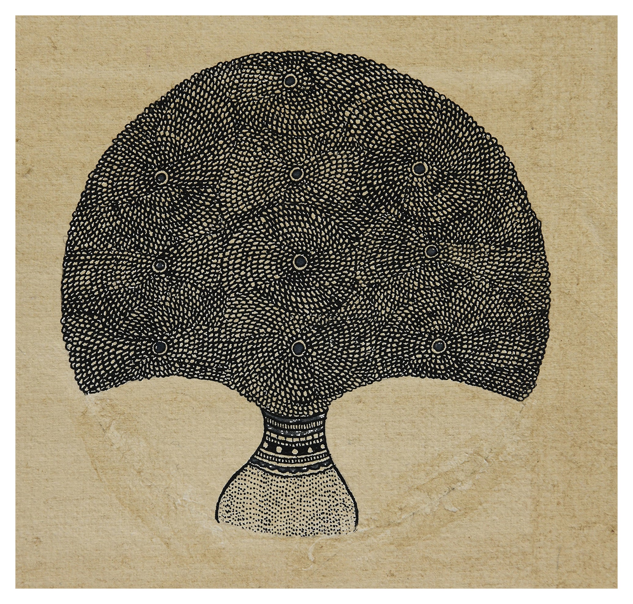 Godna painting "Tree of Life" by Ranjit Paswan