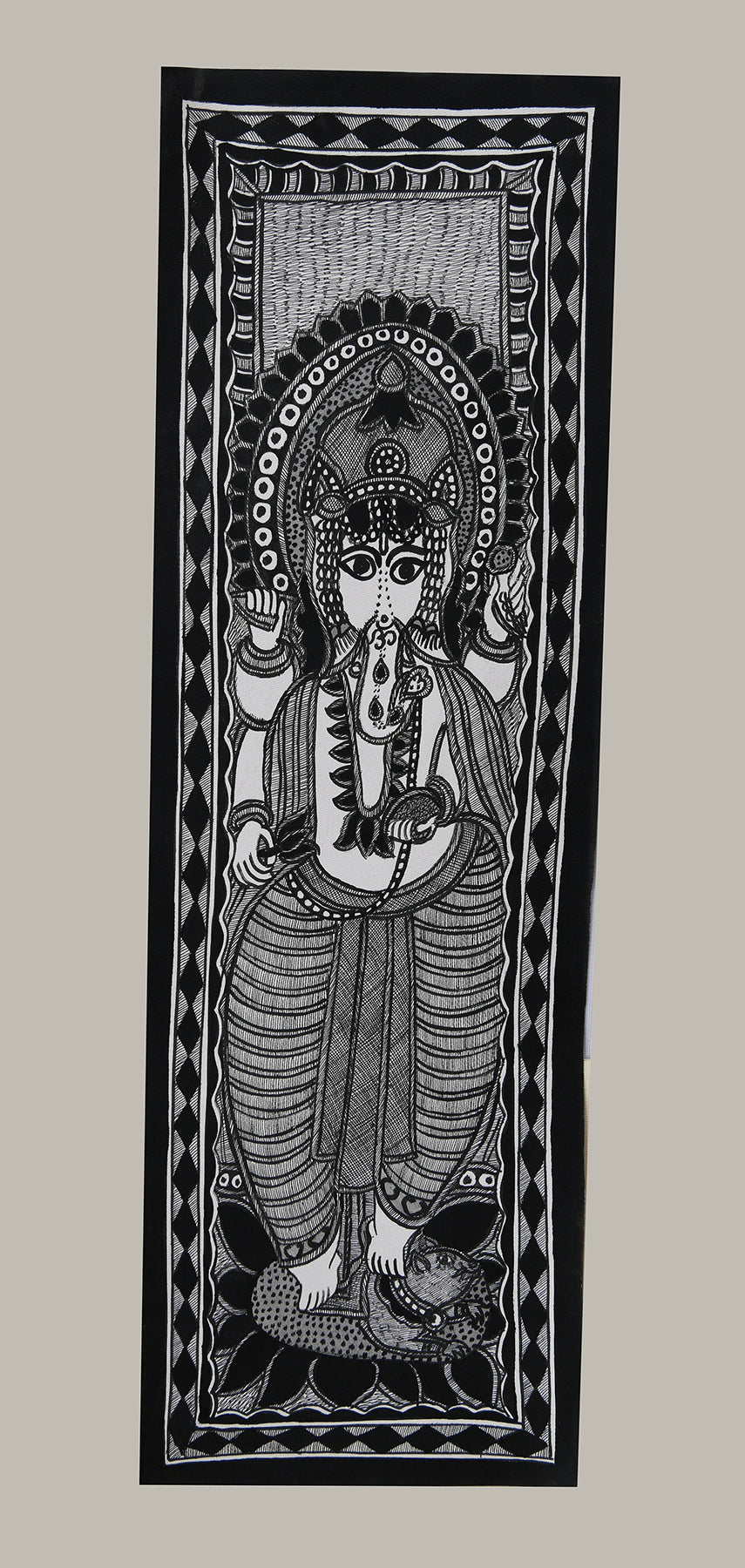 Godna painting "lord ganesha" by Ranjit Paswan