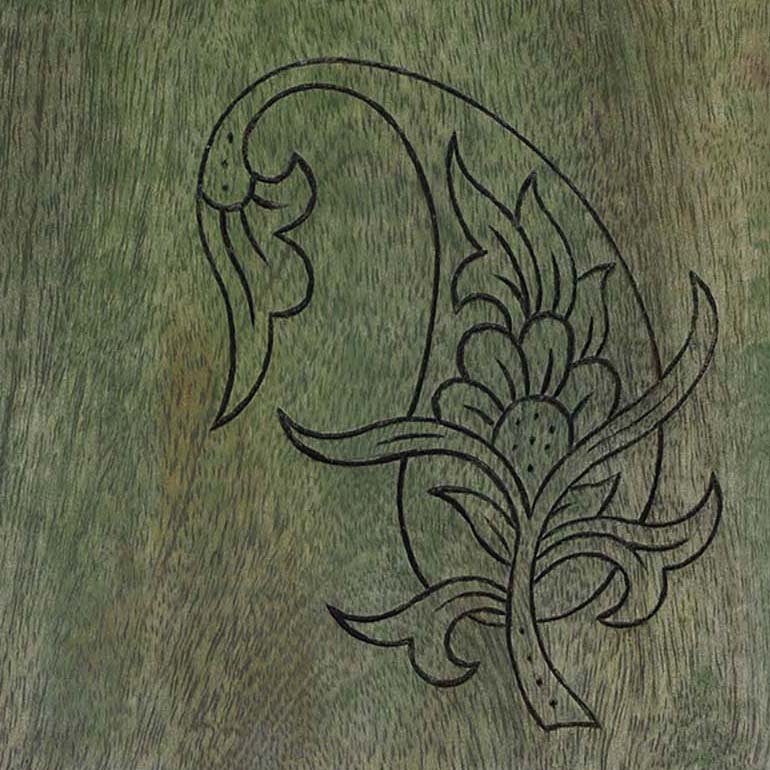 Carved Wooden Clipboard