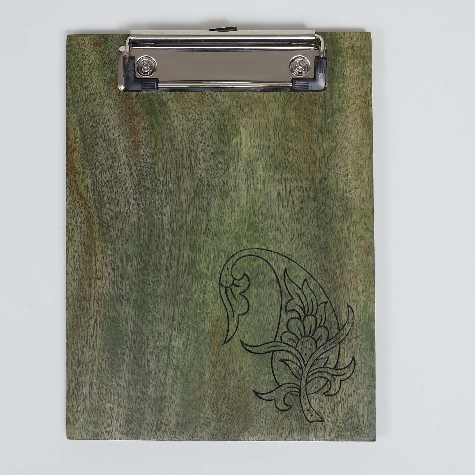 Carved Wooden Clipboard