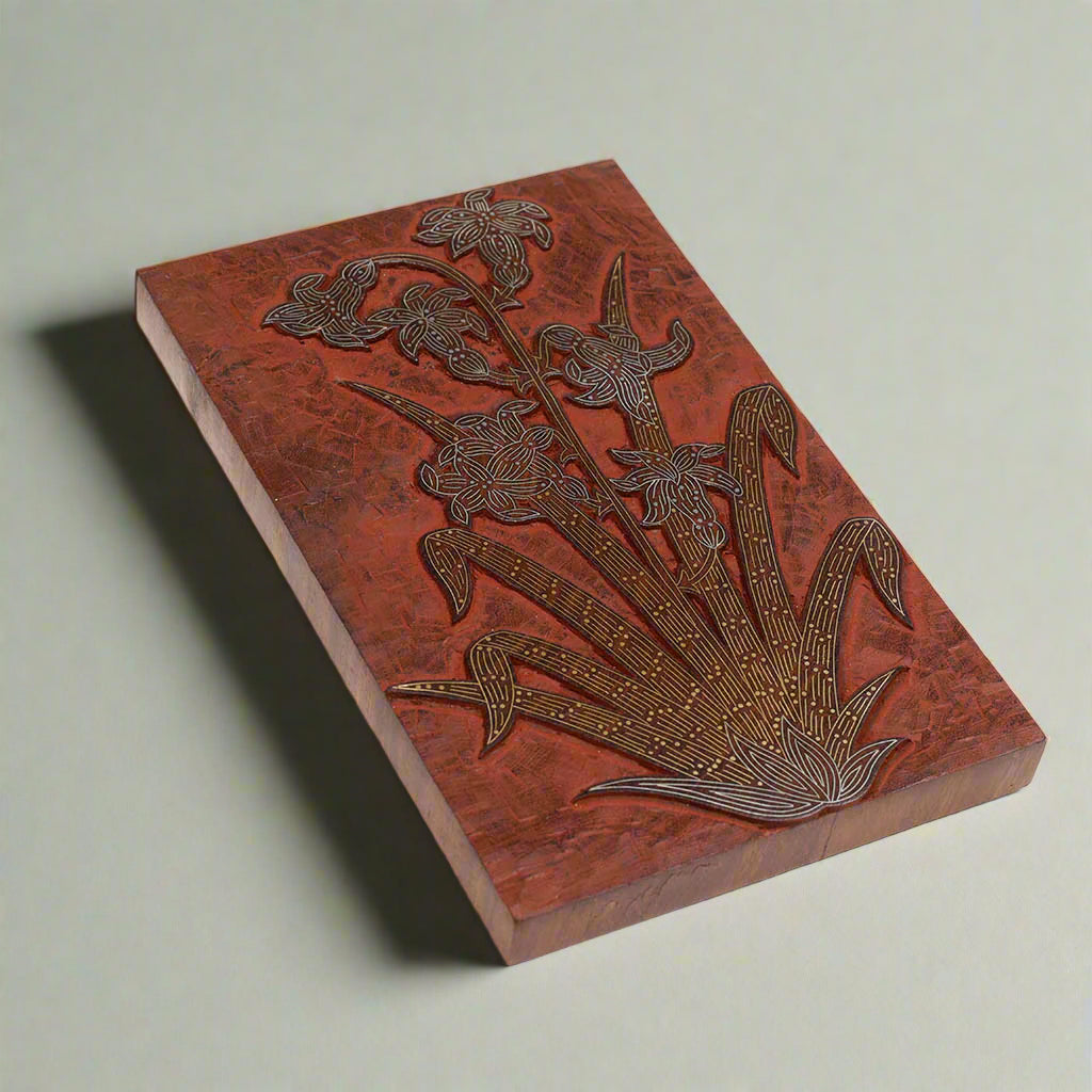 Wood Cutout with metal inlay work- Wall Hanging