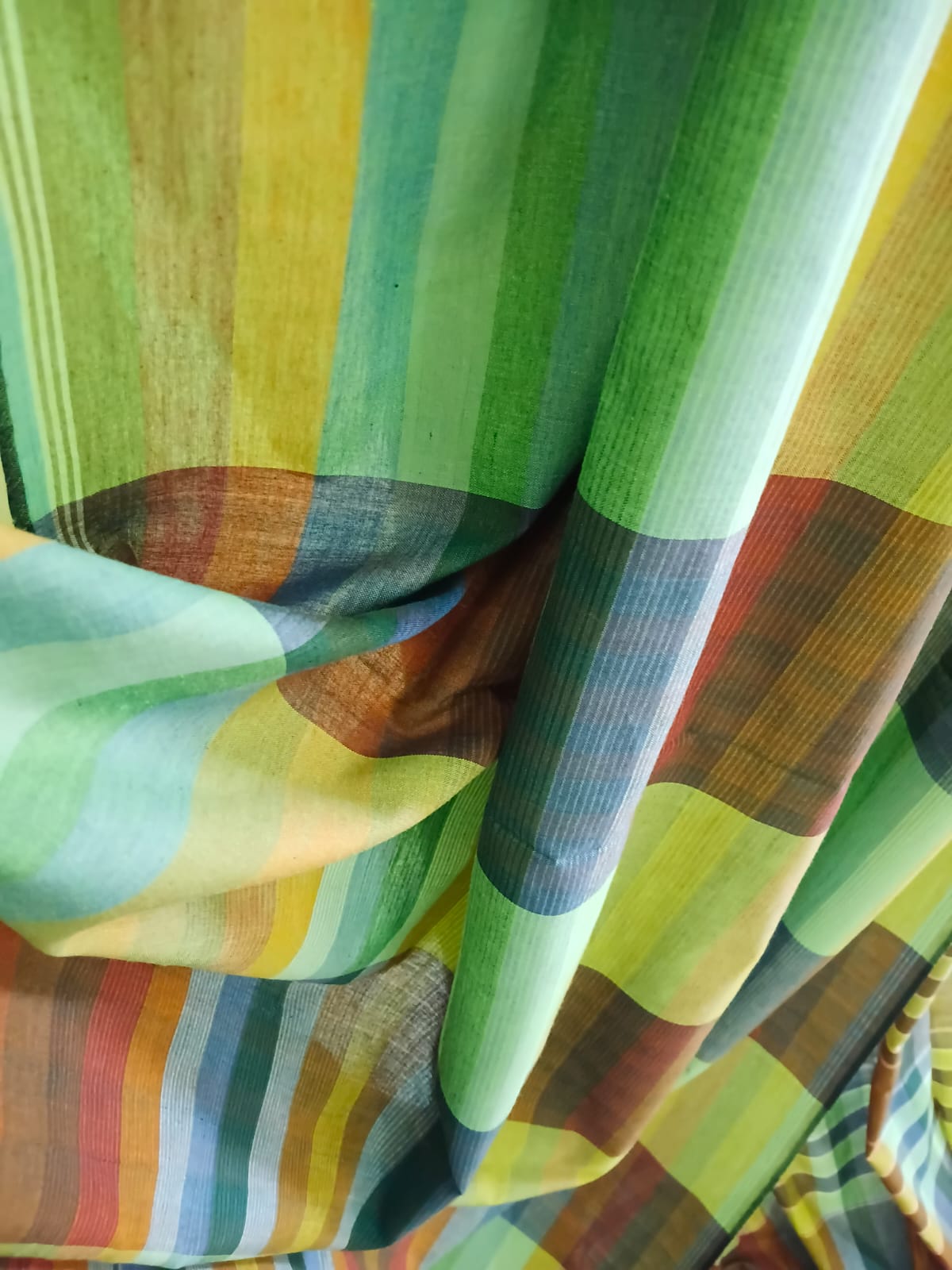 Earthy Mosaic Handloom Cotton Saree
