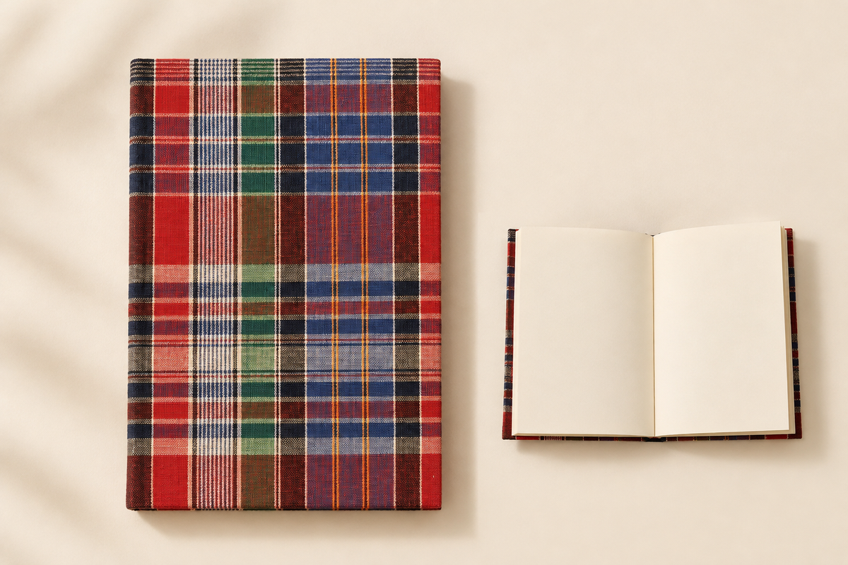 Handcrafted Gamchha Fabric Cover Notebook