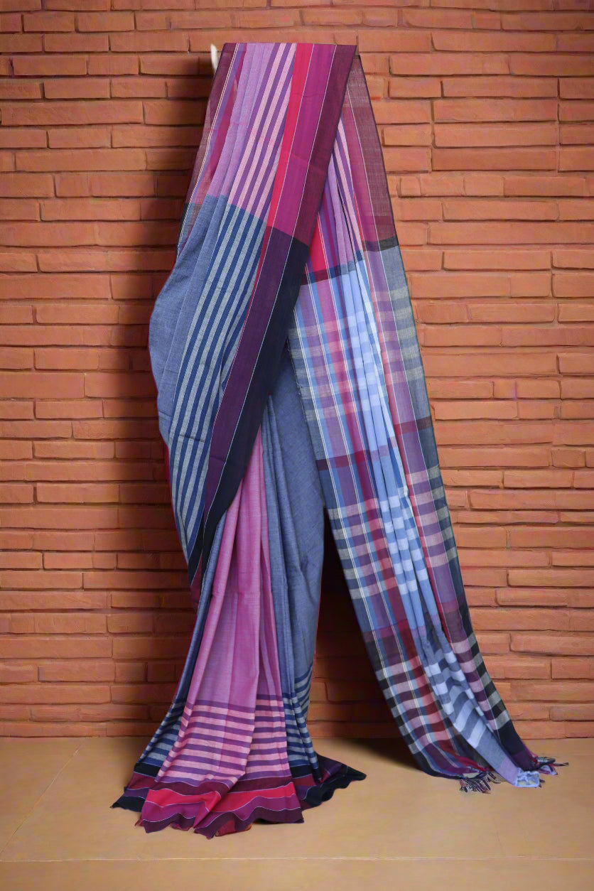 Handloom Cotton Saree – Crafted in Bengal