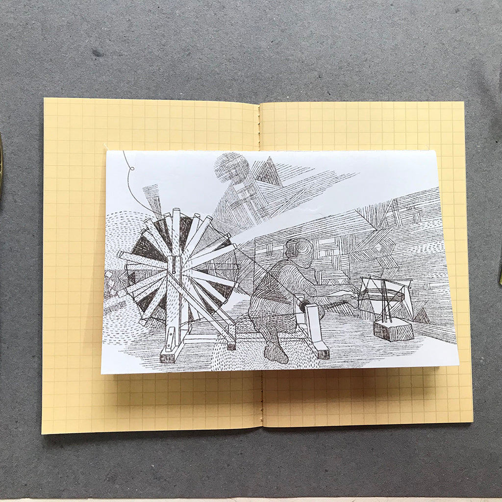 Contemporary illustrator small notebooks-Set of 4