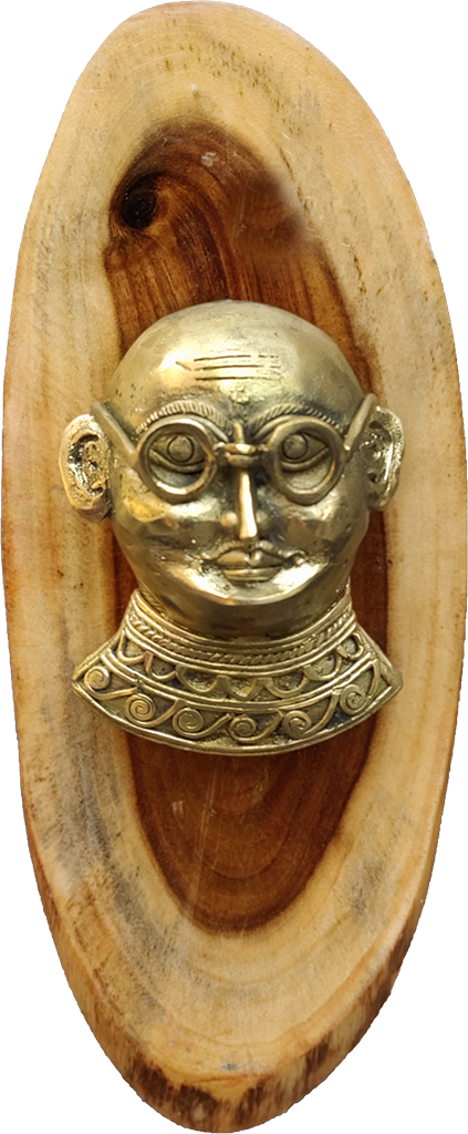 Profile of Mahatma Gandhi (Brass Statue)