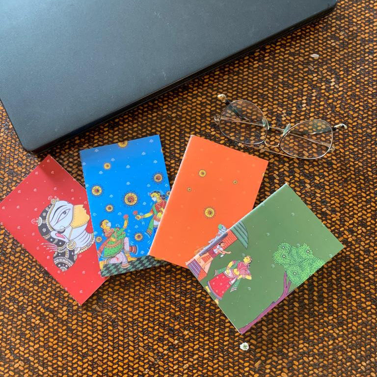 Set of 4 Notebooks – Pattachitra Art from Odisha