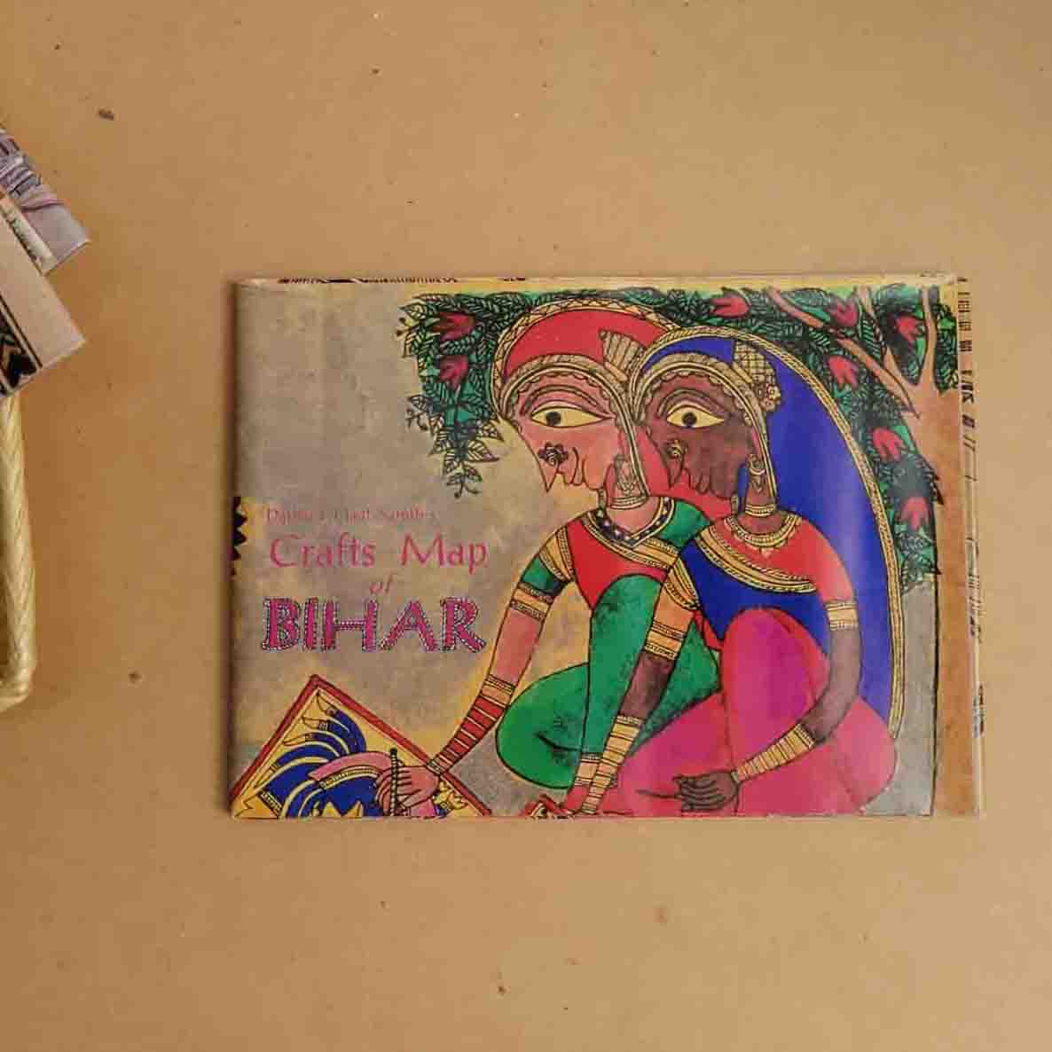 Crafts & Textiles Map of Bihar, Single Side Print - Front