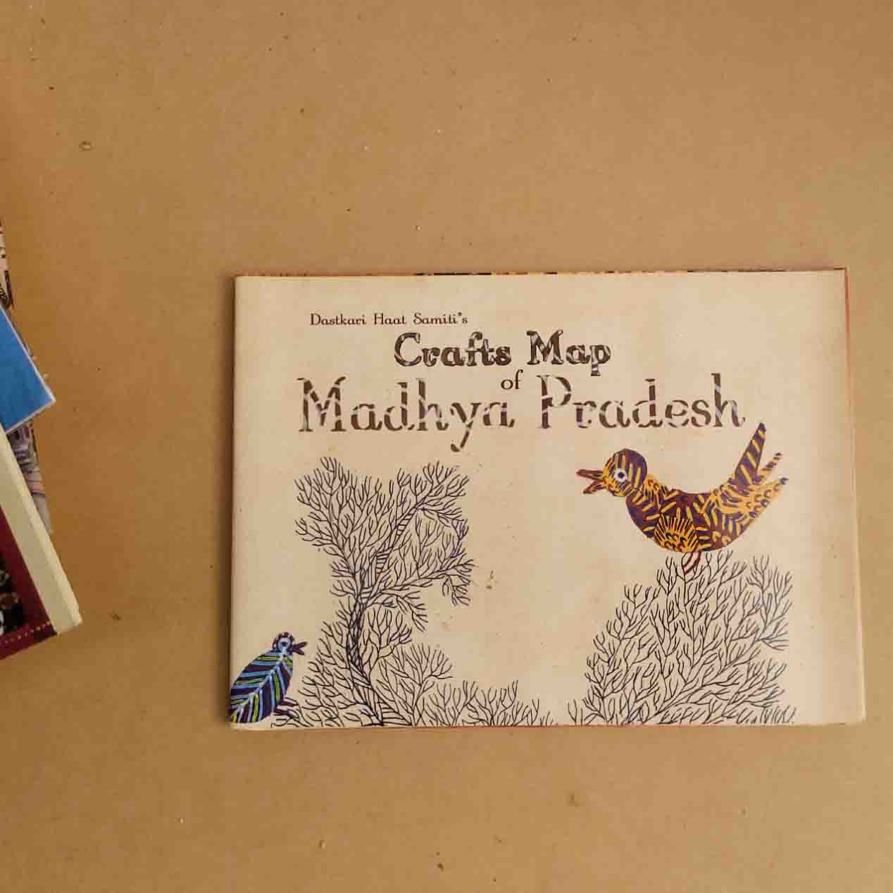 Crafts & Textiles Map of Madhya Pradesh, Single Side Print - Back
