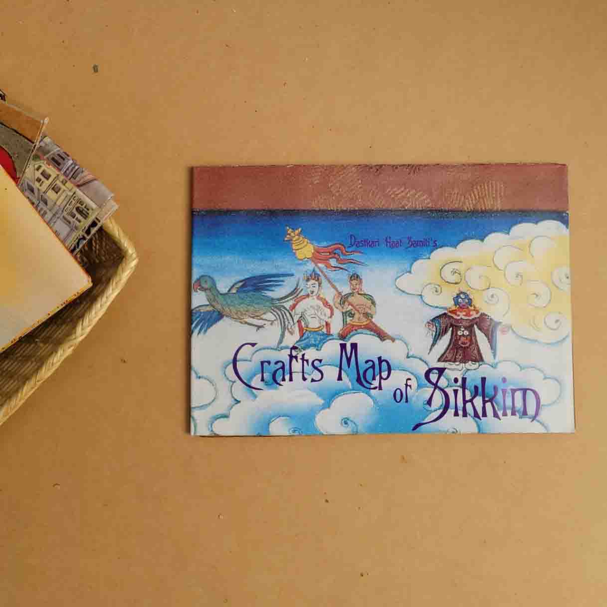 Crafts & Textiles Map of Sikkim, Single Side Print - Back