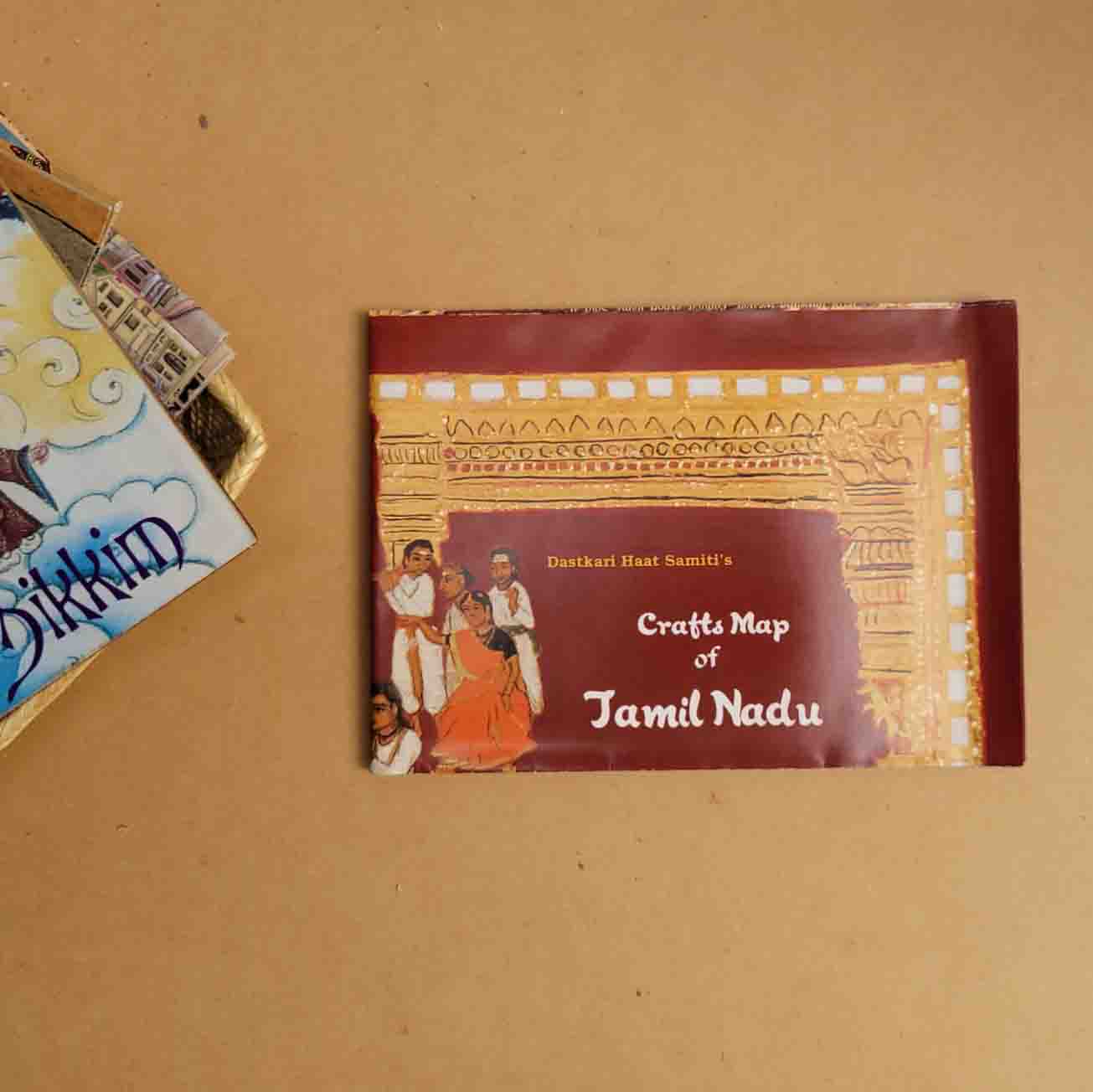 Crafts & Textiles Map of Tamil Nadu, Single Side Print - Back