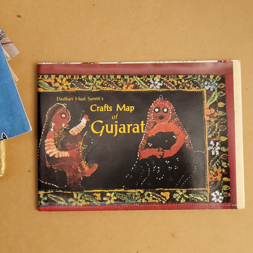 Crafts & Textiles Map of Gujarat, Single Side Print - Back