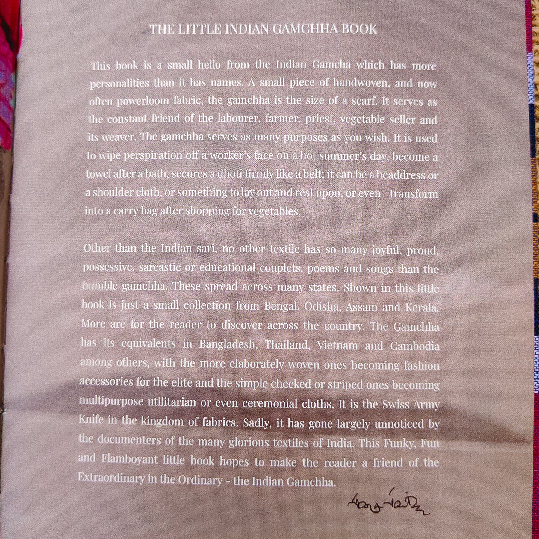 The Little Indian Gamchha Book