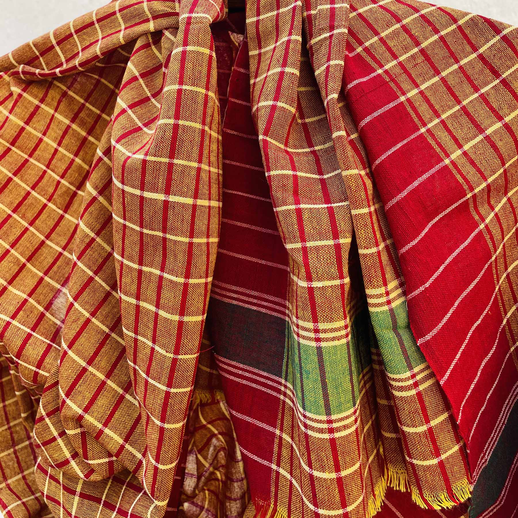 Handloom Gamchha – West Bengal Weave (80x180 cm)