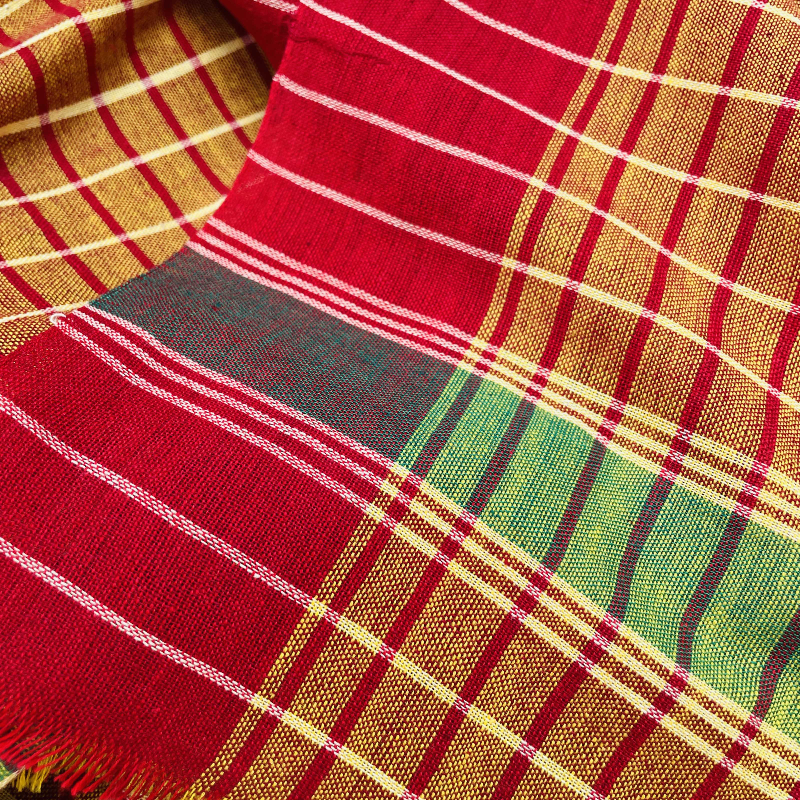 Handloom Gamchha – West Bengal Weave (80x180 cm)