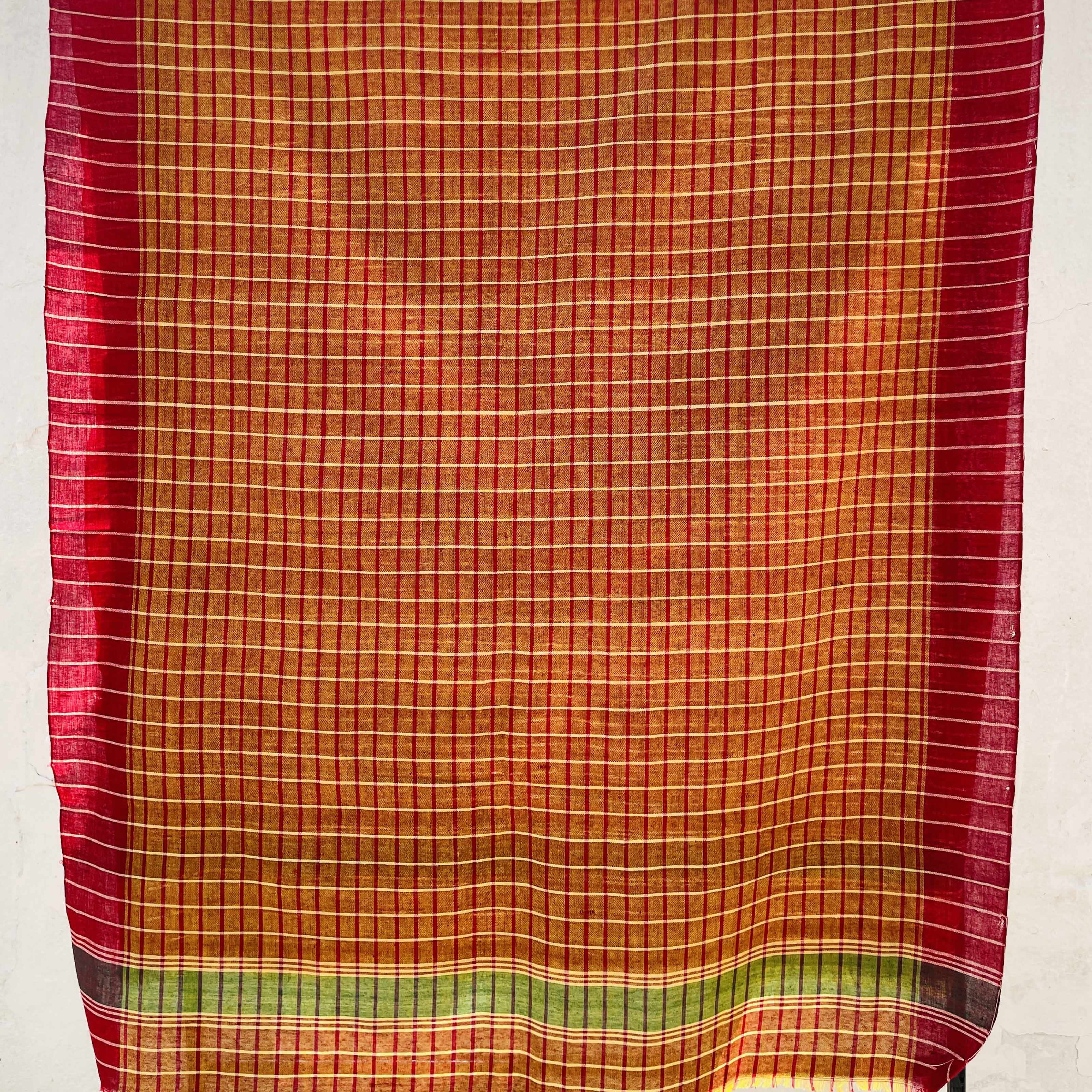 Handloom Gamchha – West Bengal Weave (80x180 cm)