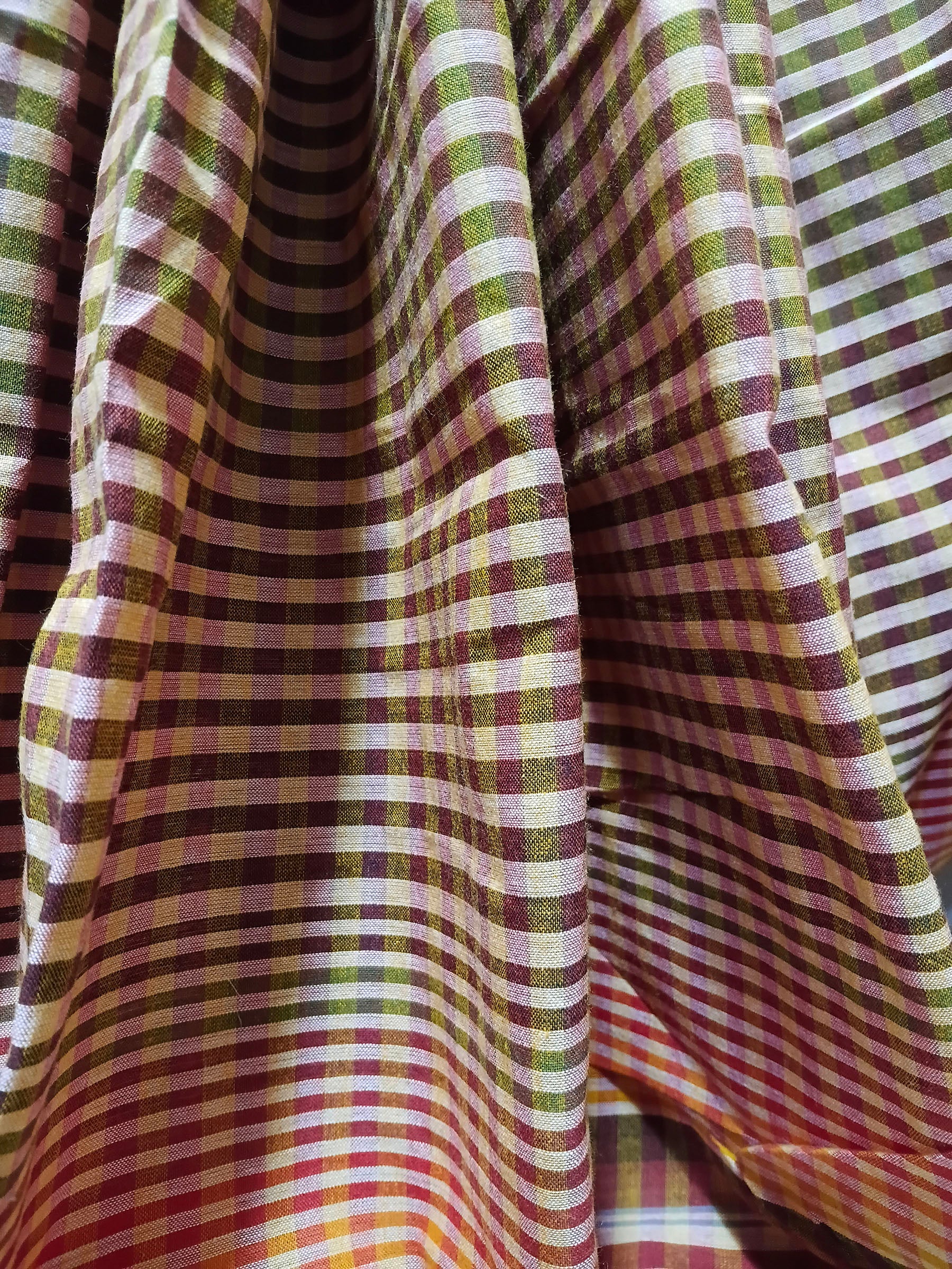Autumn Glow Handloom Cotton Saree