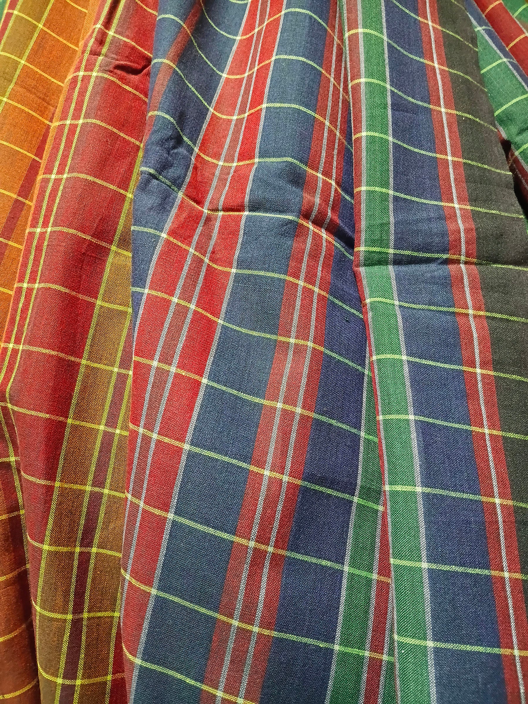 Midnight Multicolor Handloom Cotton Saree