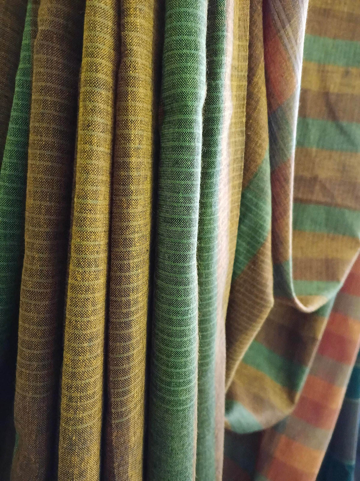 Earthy Striped Handloom Gamchha Saree