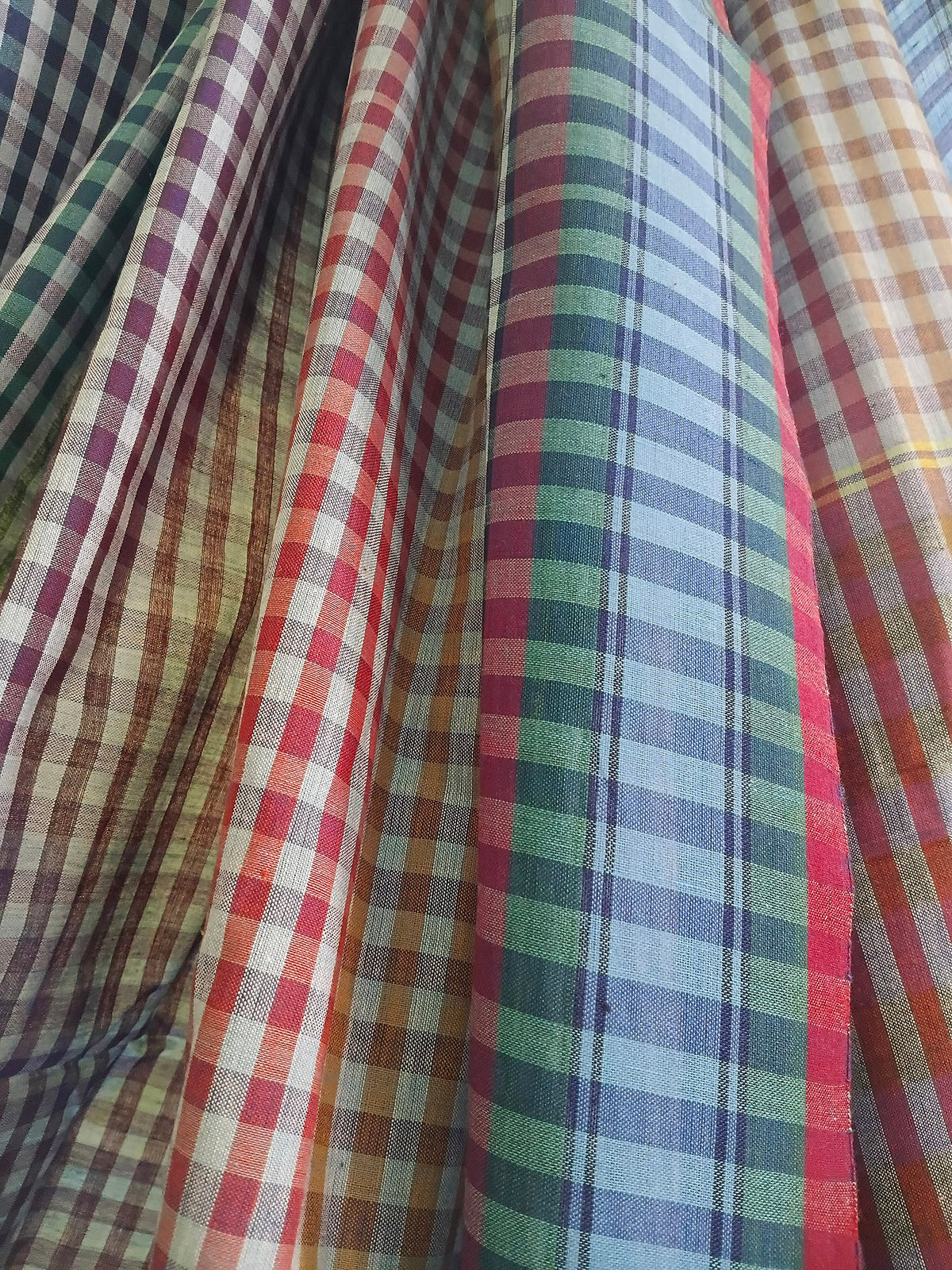 Multicolour Checked Handloom Gamchha Saree