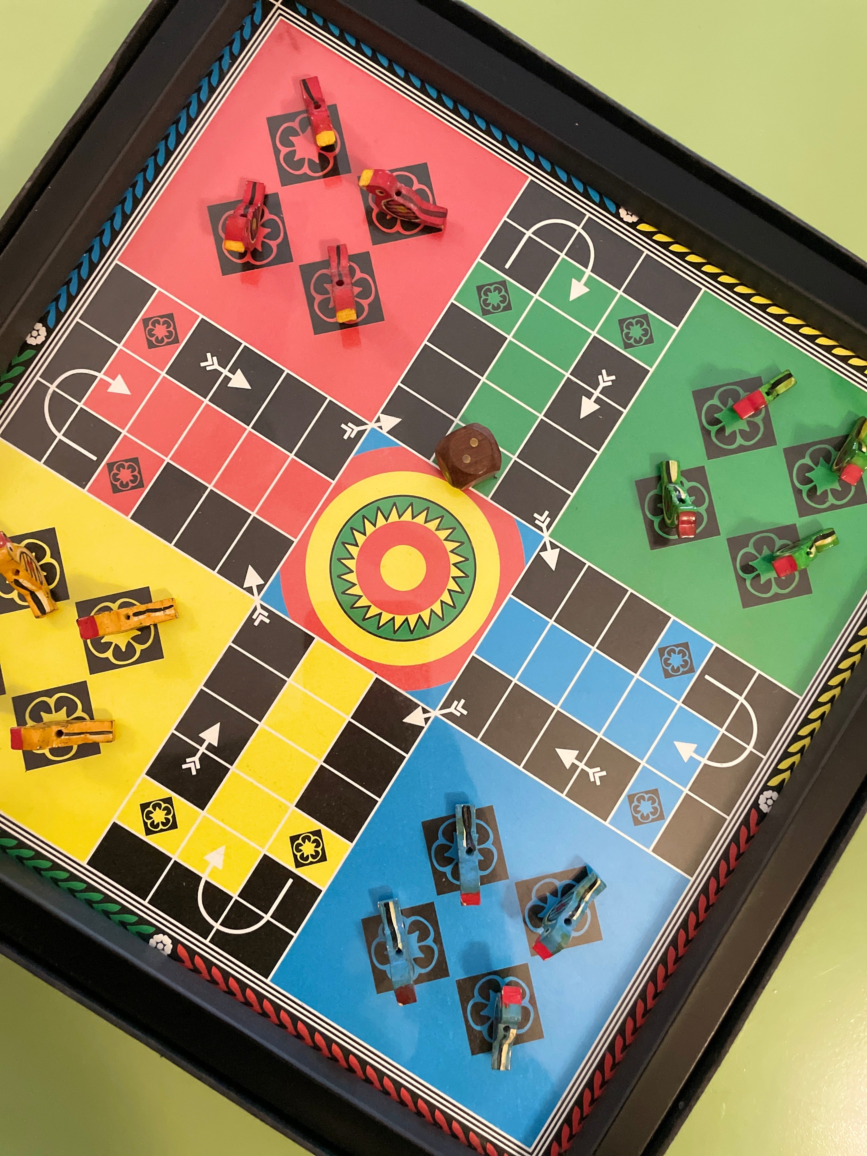 Handcrafted Wooden Ludo Game