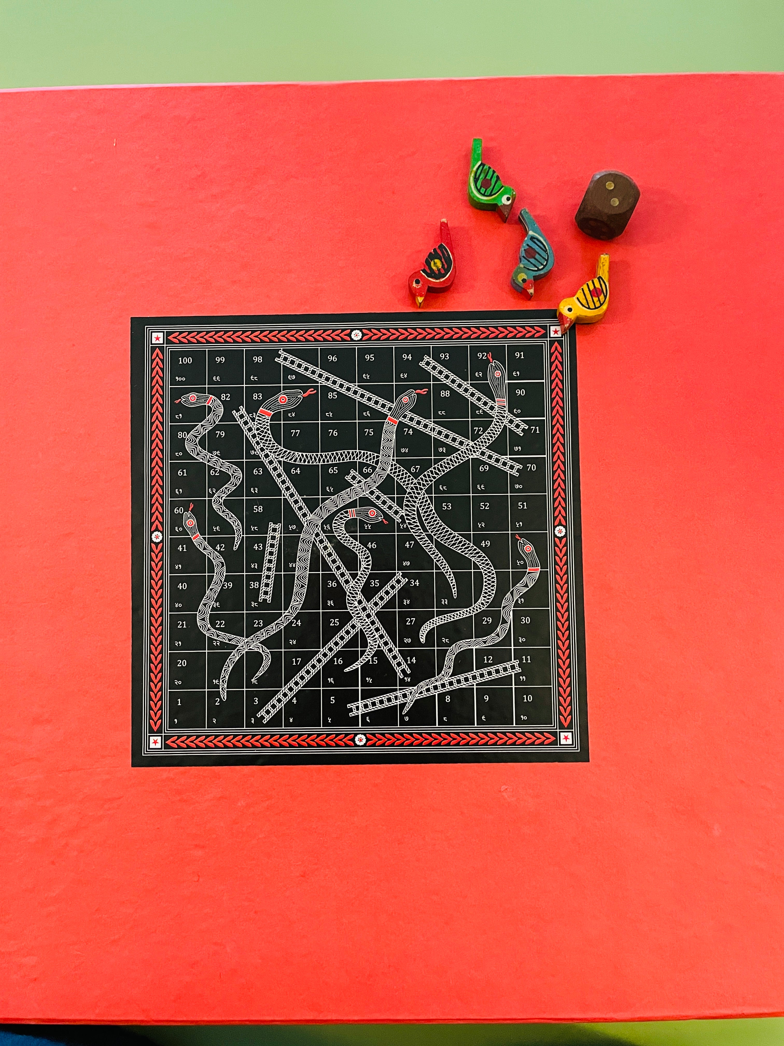 Handcrafted Snakes and Ladders Game