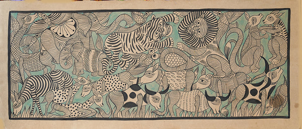 Kalighat Painting: Animals Artwork | Folk Art