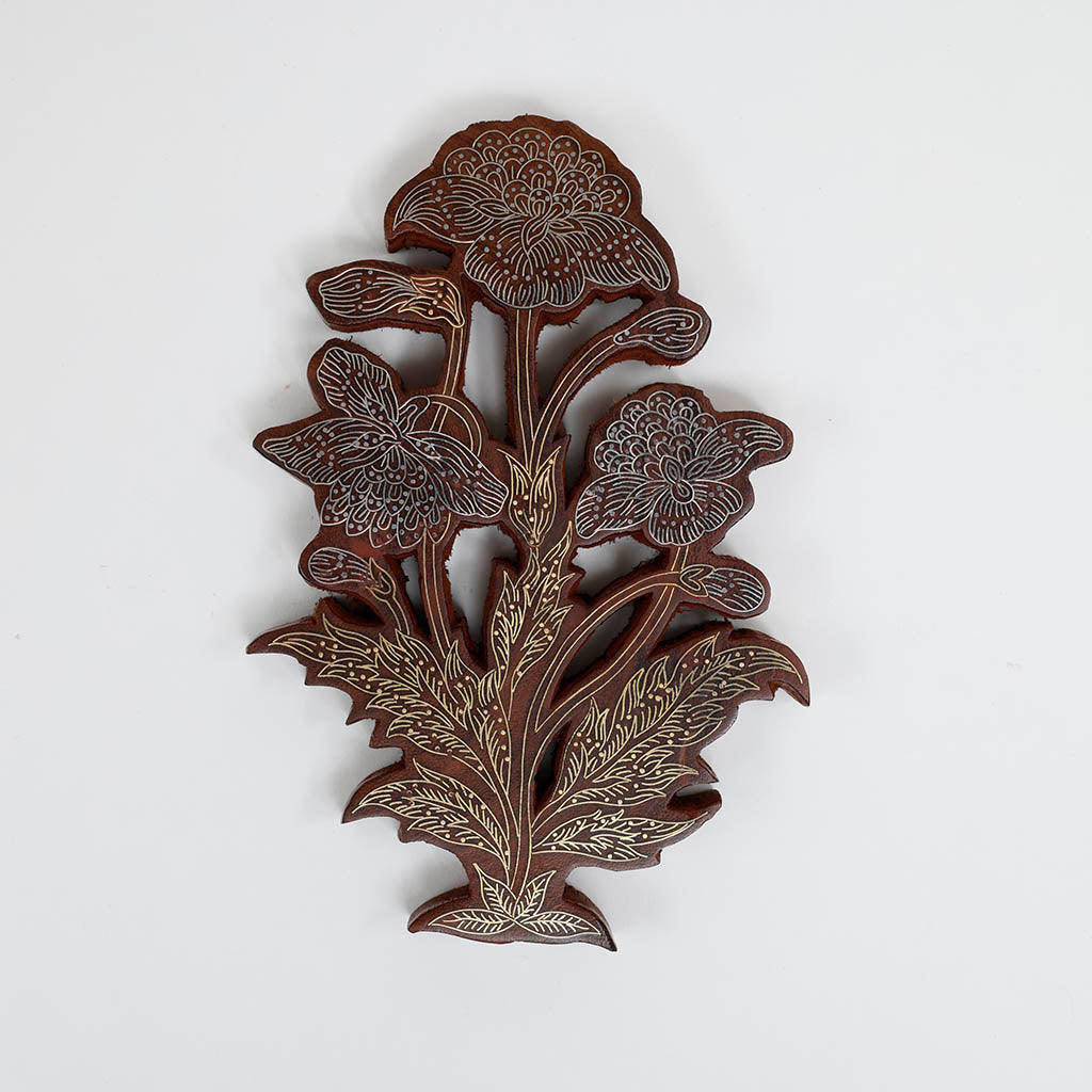 Wood Cutout Wall Hanging – Mughal Leaf