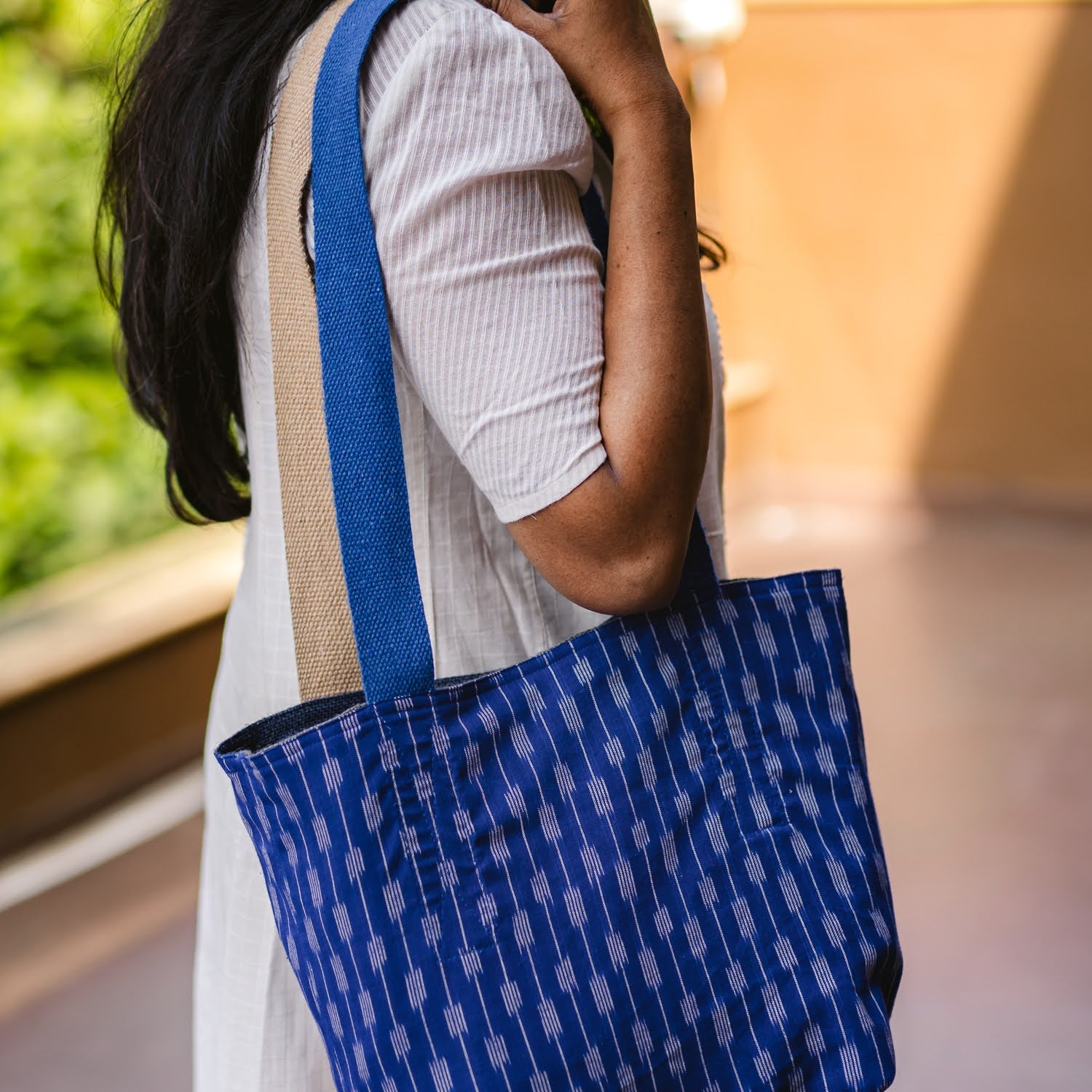 Woman medium Light blue shopping bag shops