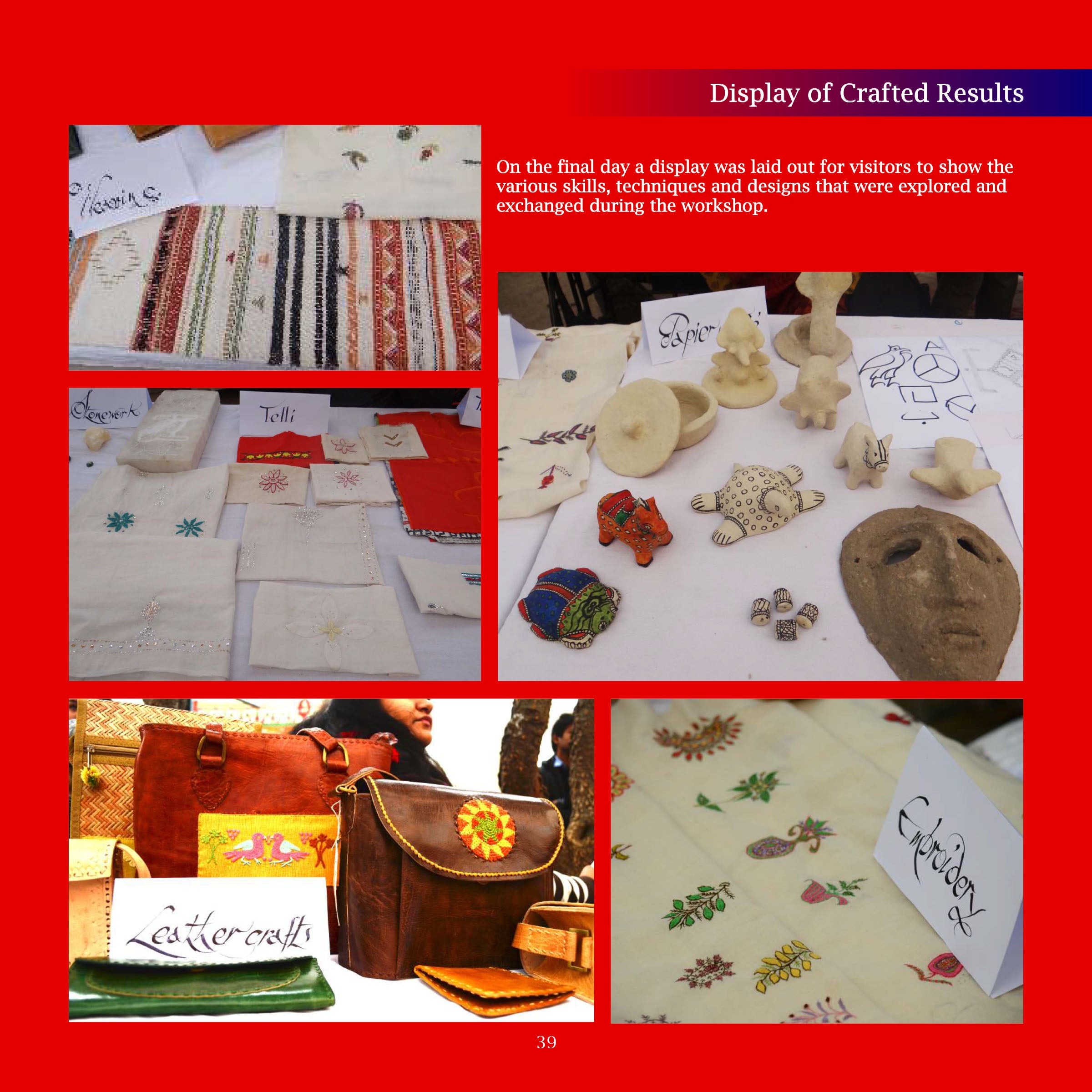 Craft & Skill Exchange workshop : India-Egypt 2014
