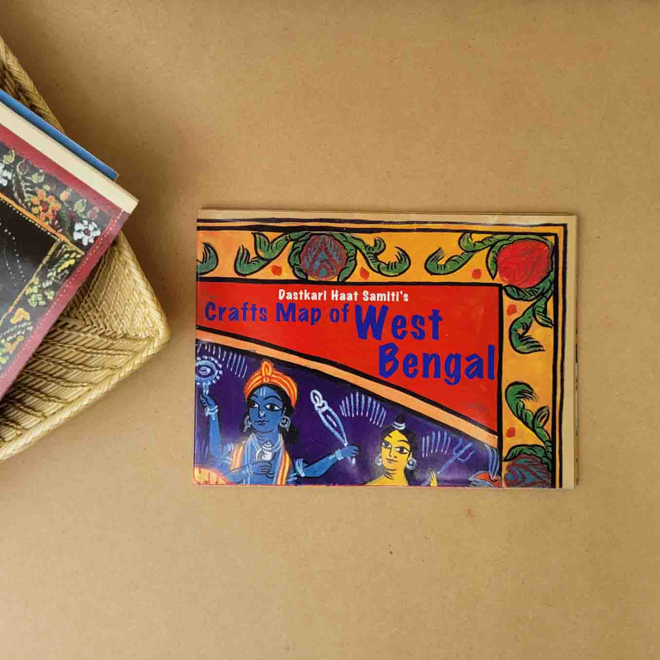 Crafts & Textiles Map of West Bengal, Double Side Print