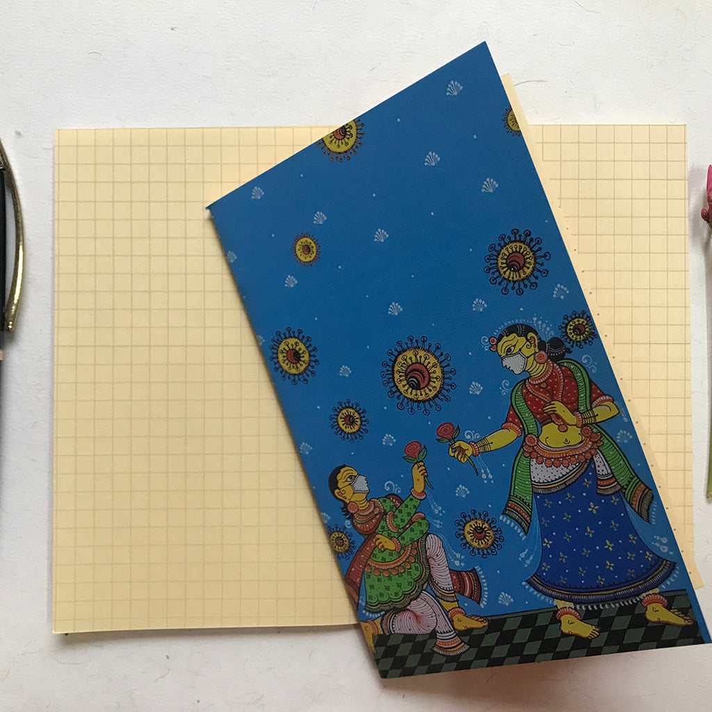 Pattachitra art small notebooks-Set of 4