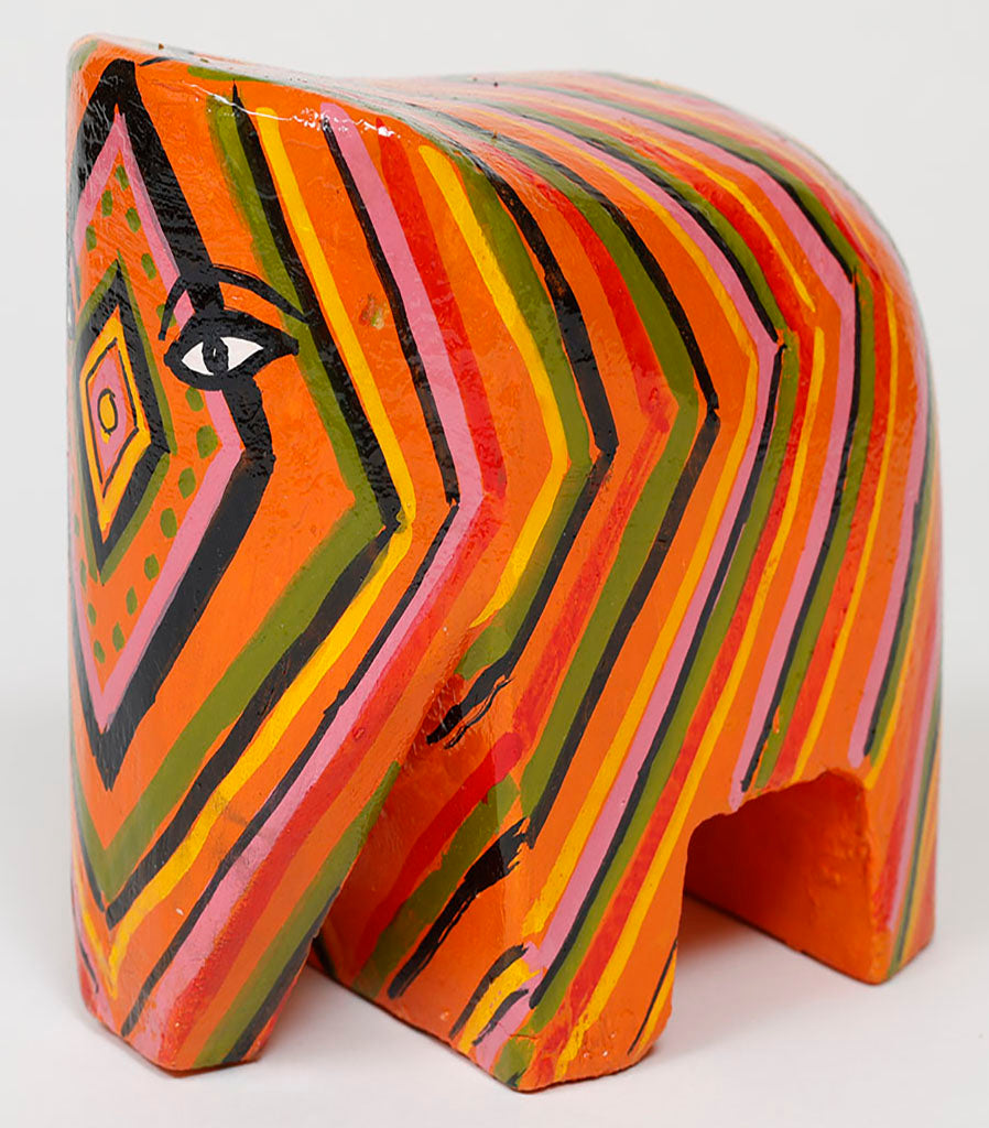 Wooden Elephant - Leheriya Design